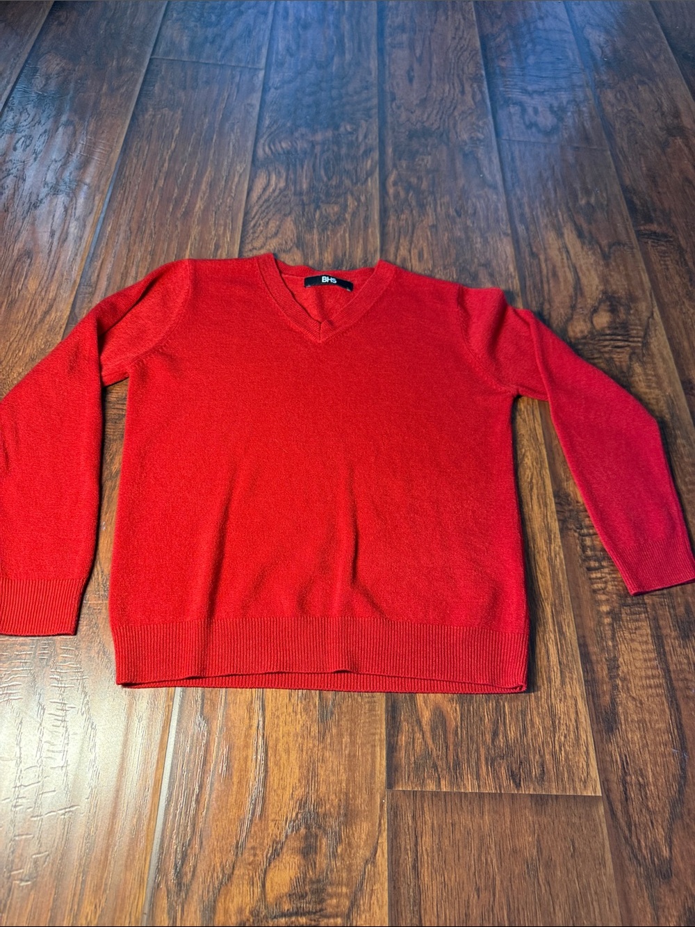 Boys light weight, soft  Red V-Neck Sweater. Size 8.